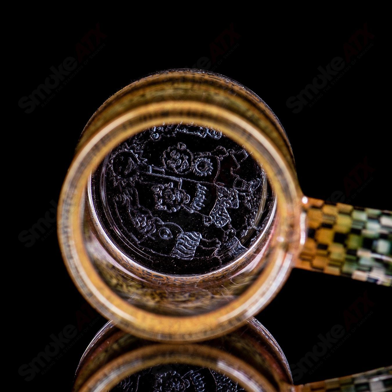 14/90 Binary Banger Collab by Trevy Metal x Quave x Mothership Glass - Smoke ATX