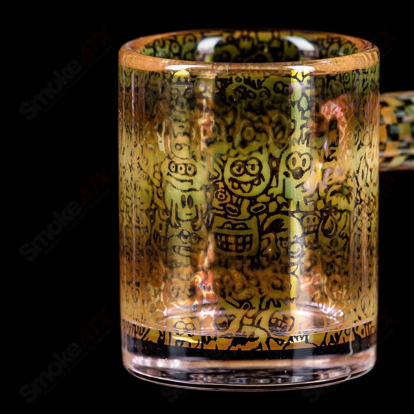 14/90 Binary Banger Collab by Trevy Metal x Quave x Mothership Glass - Smoke ATX