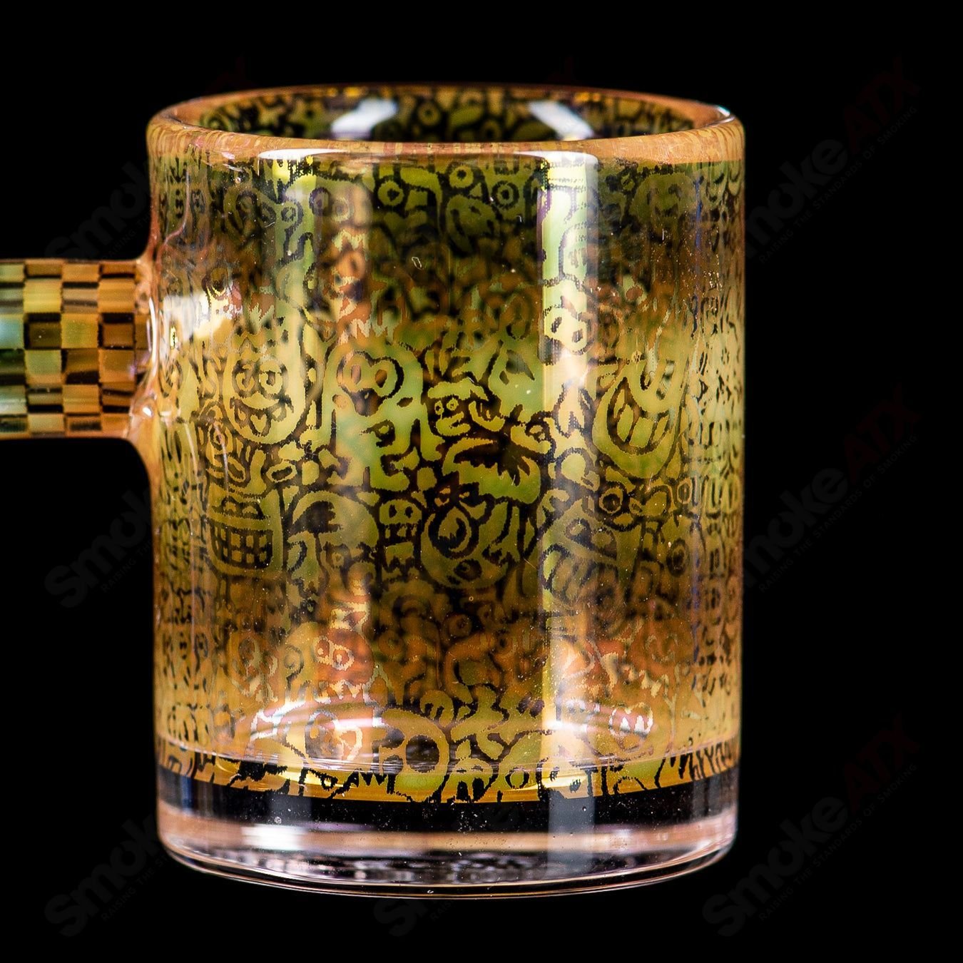 14/90 Binary Banger Collab by Trevy Metal x Quave x Mothership Glass - Smoke ATX