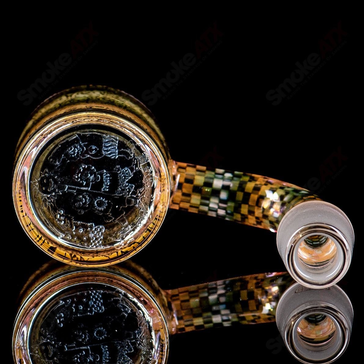 14/90 Binary Banger Collab by Trevy Metal x Quave x Mothership Glass - Smoke ATX