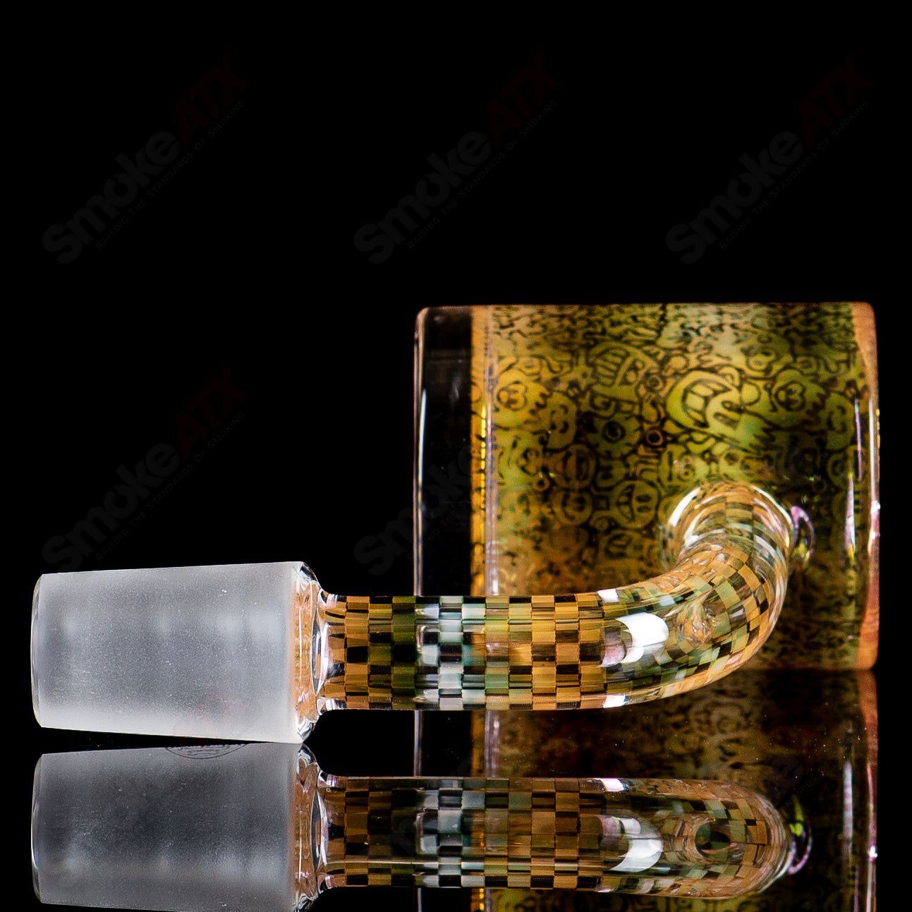 14/90 Binary Banger Collab by Trevy Metal x Quave x Mothership Glass - Smoke ATX