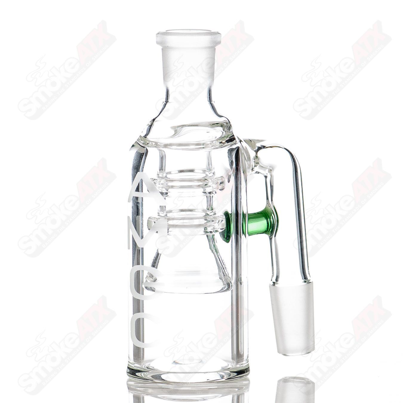 14/90 Dry Catcher w/ Color Accent (Green) AMGC - Smoke ATX