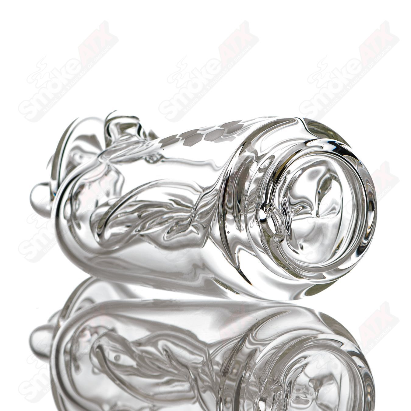 Honeycomb Recyler Top for Peak Pro by Knuckles Glass - Smoke ATX