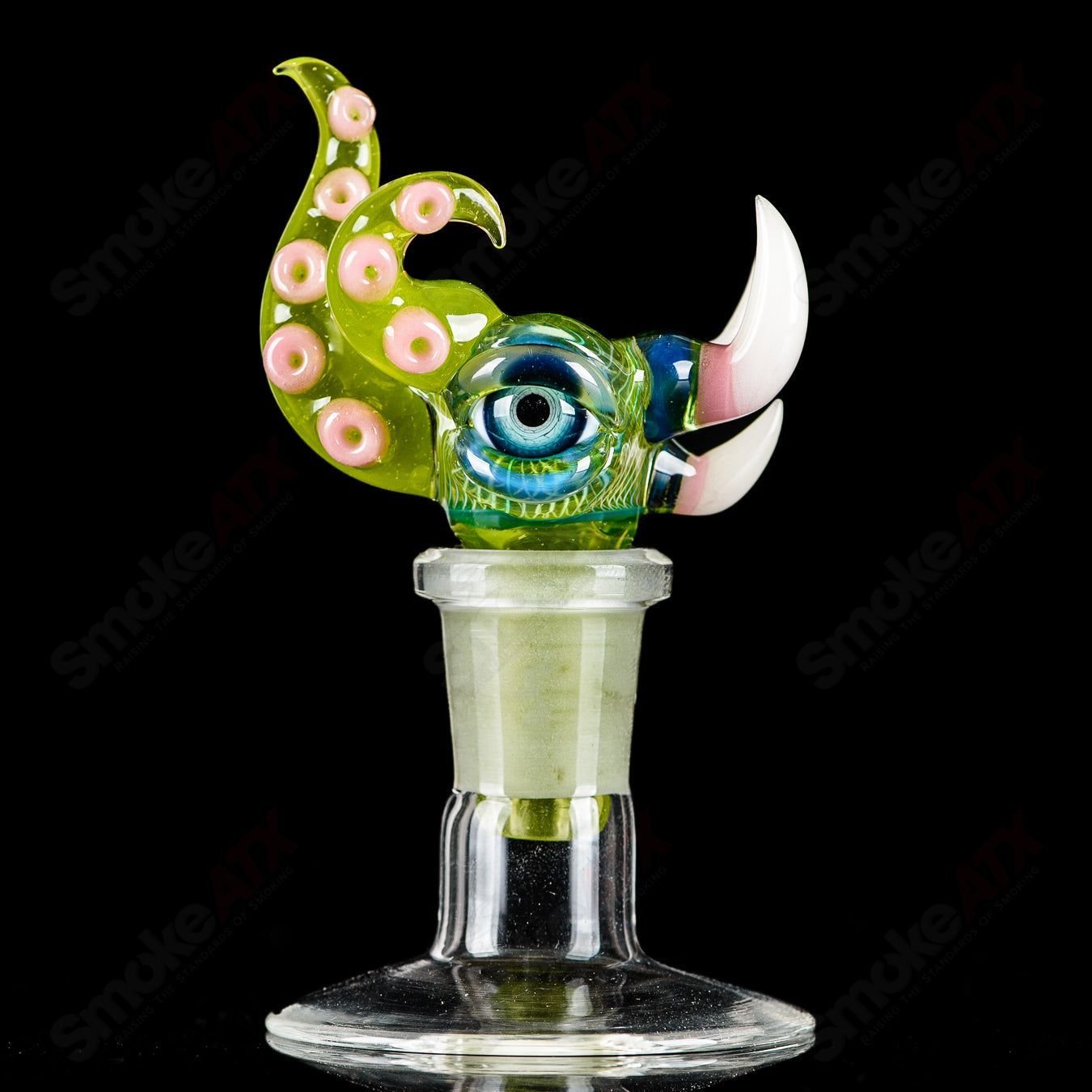 14mm 3 - Hole Slide Dosa x Salt Glass - Smoke ATX