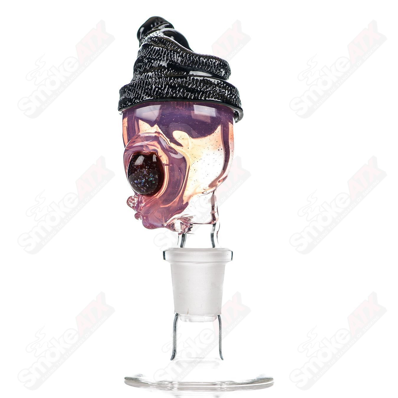 14mm Alien Bowl Slide Ghost Glass - Smoke ATX