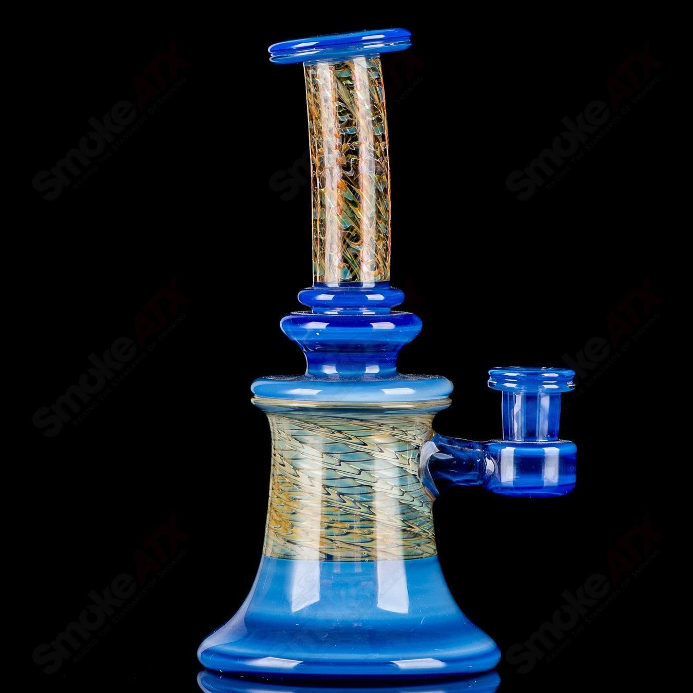 14mm Banger Hanger w Bubble Cap Sonic Seth Jones - Smoke ATX