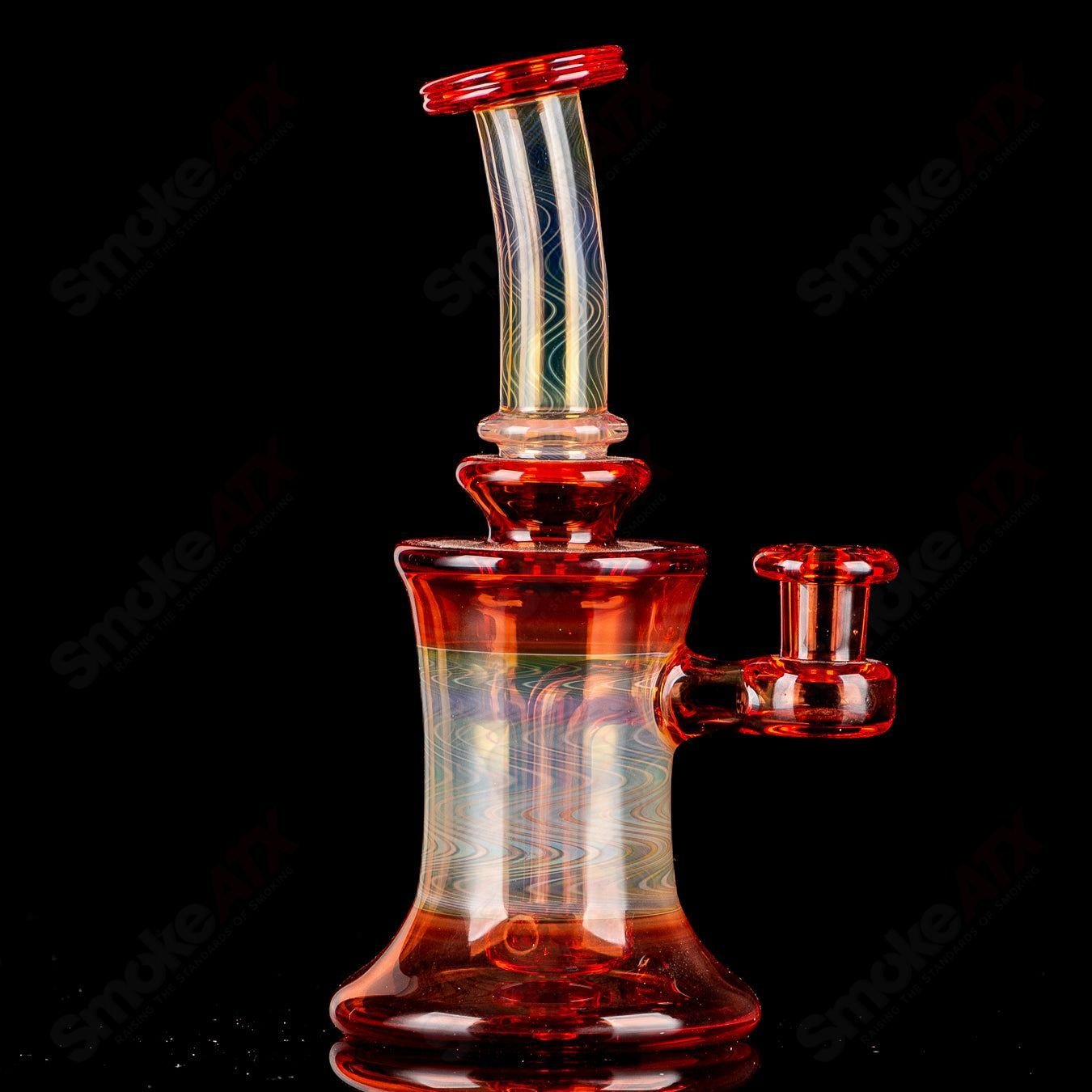 14mm Banger Hanger w Bubble Cap Sunstone Seth Jones - Smoke ATX