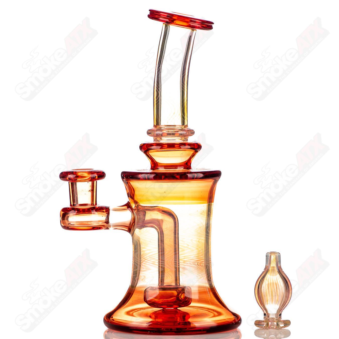 14mm Banger Hanger w Bubble Cap Sunstone Seth Jones - Smoke ATX