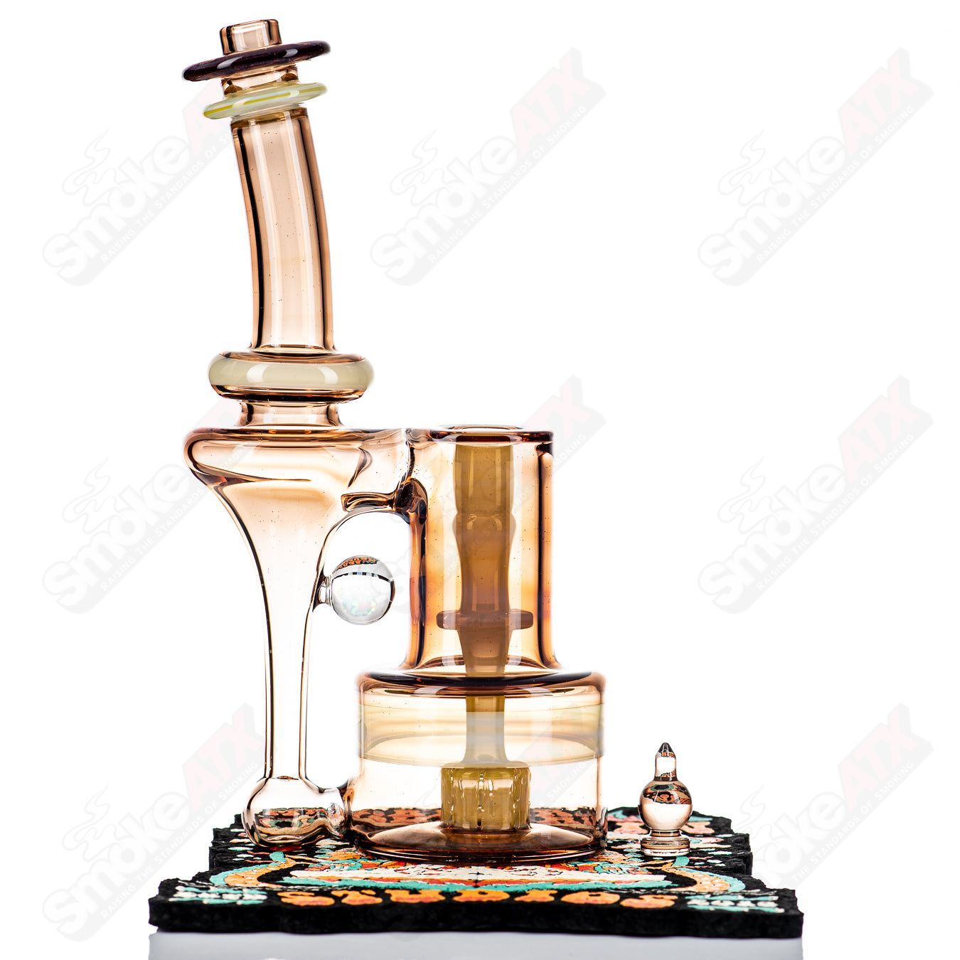 14mm Double Diffused RBR Chocolate Opal/Ghostover Yellow by BMS - Smoke ATX