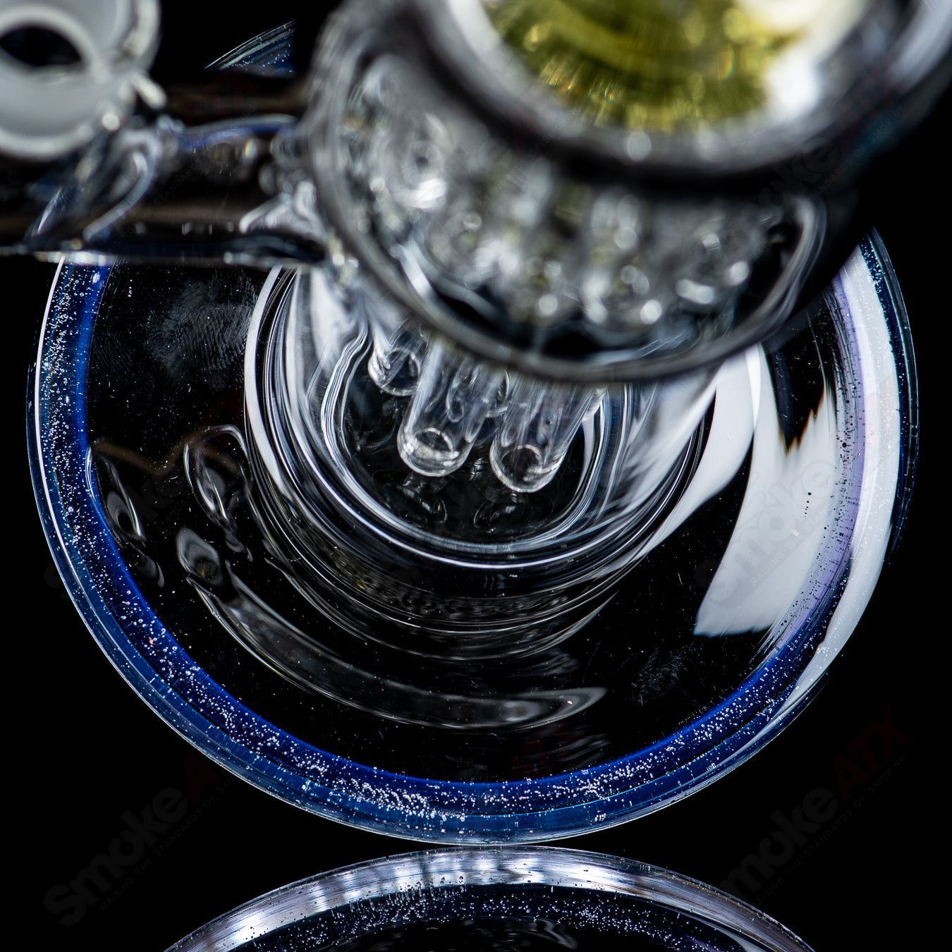 14mm Mini 7/13 Arm Perc w Color Cap Toro Glass - Smoke ATX