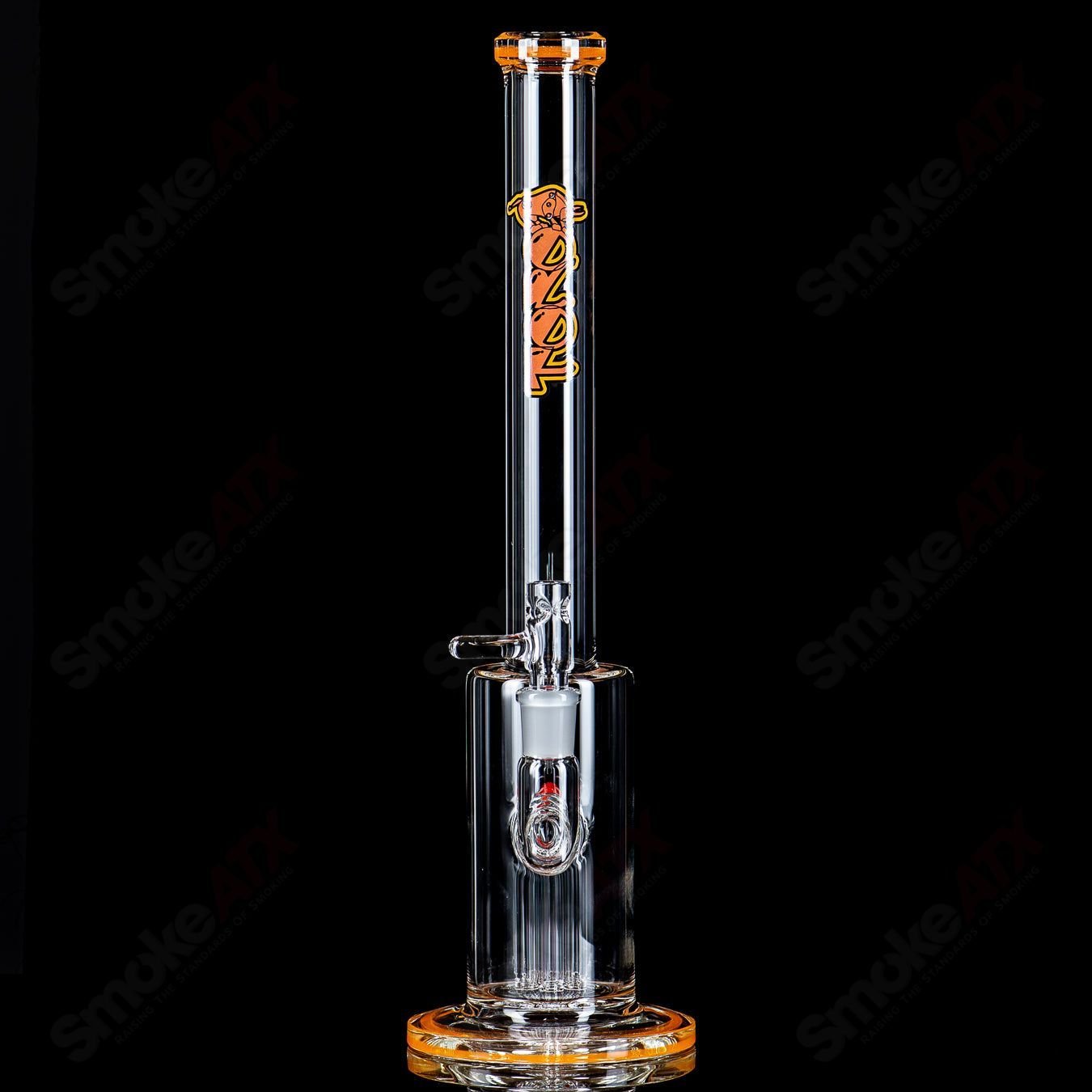 14mm Mini Tree w/ Color Accents Toro Glass - Smoke ATX