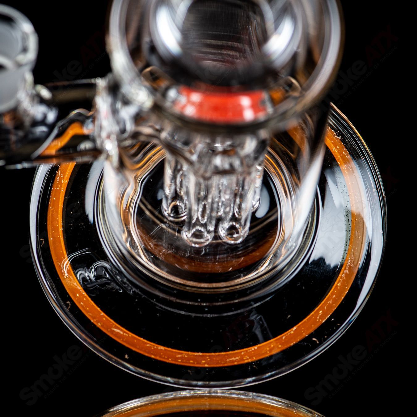 14mm Mini Tree w/ Color Accents Toro Glass - Smoke ATX