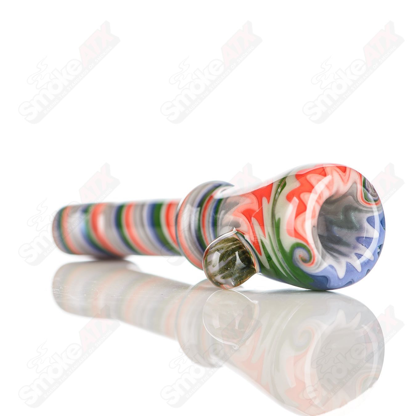 15 Wig Wag Chillum Katy Wright Glass - Smoke ATX