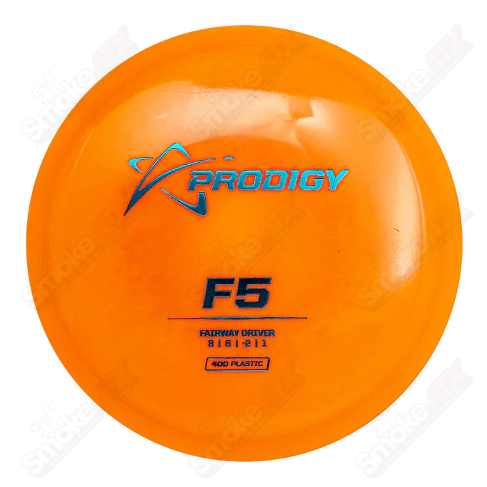 165 - 169g Orange F5 Fairway Driver Disc - 400 Plastic Prodigy Disc - Smoke ATX
