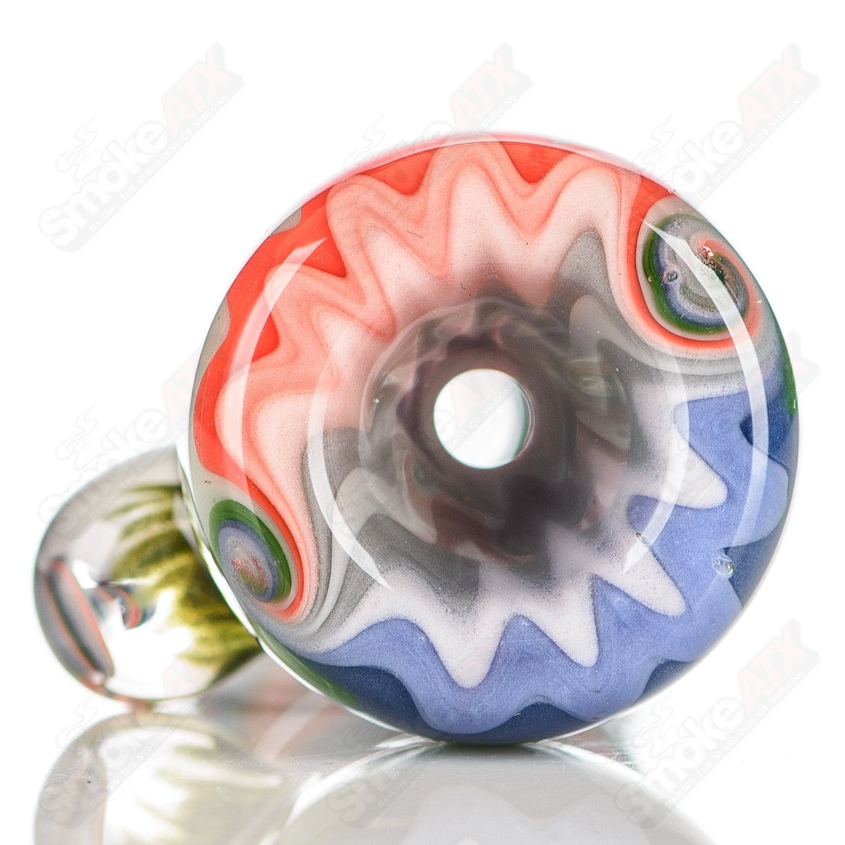 #15 Wig Wag Chillum Katy Wright Glass - Smoke ATX