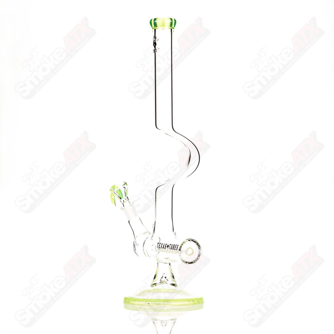 17in 14mm Inline (Slyme) Texas Tubes - Smoke ATX