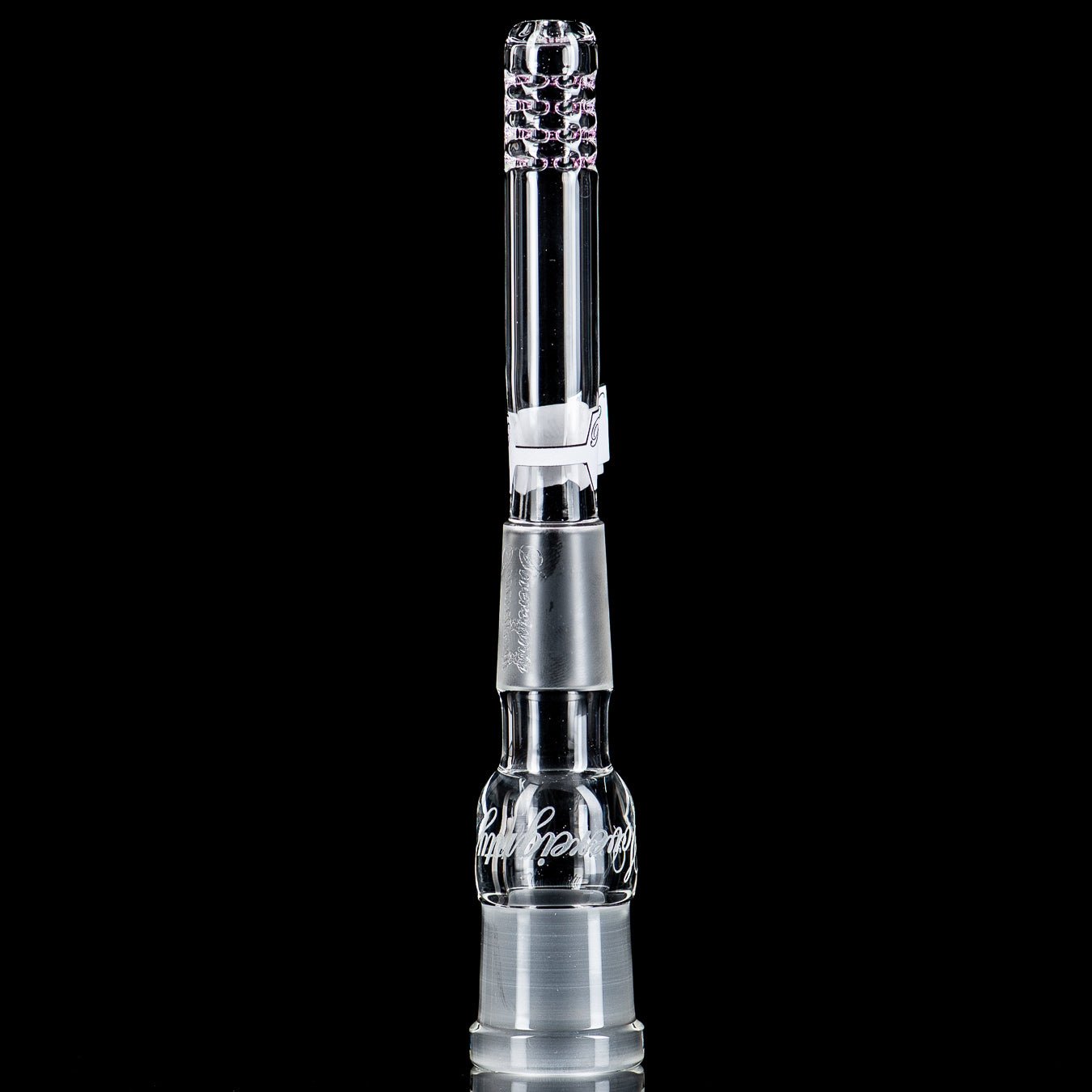 18/18mm 4" 180 Gridded Downstem (Parallax/Antidote) Sovereignty Glass - Smoke ATX