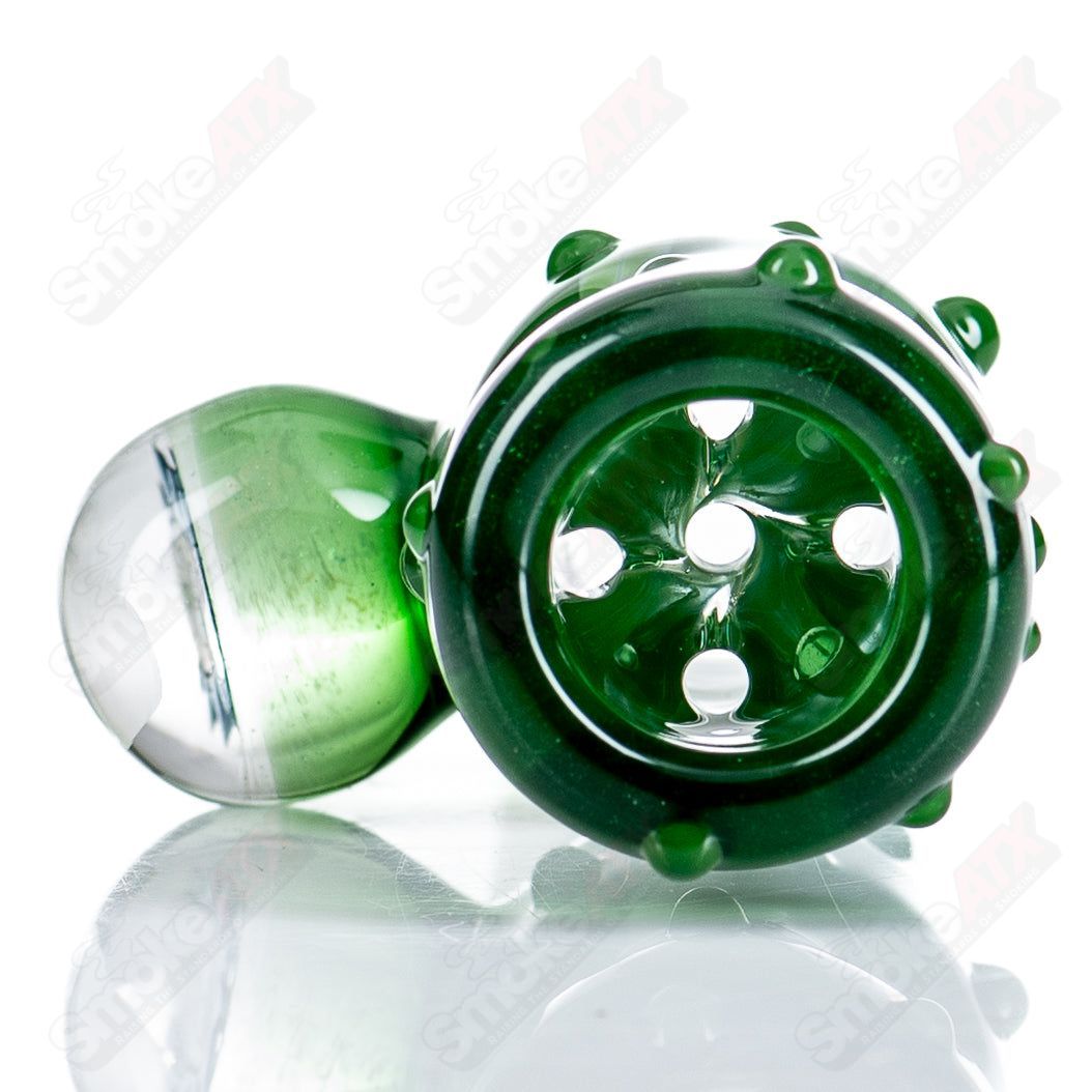 18mm 5 - Hole Slide with Hobnail Accents + Millie (Rick) by Black Tuna - Smoke ATX