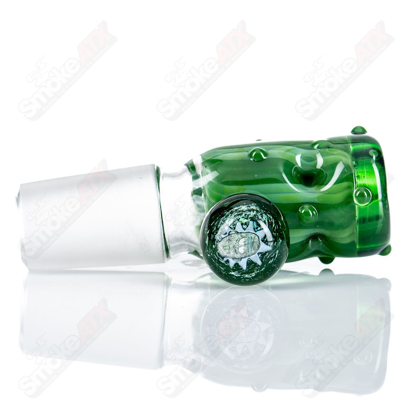 18mm 5 - Hole Slide with Hobnail Accents + Millie (Rick) by Black Tuna - Smoke ATX