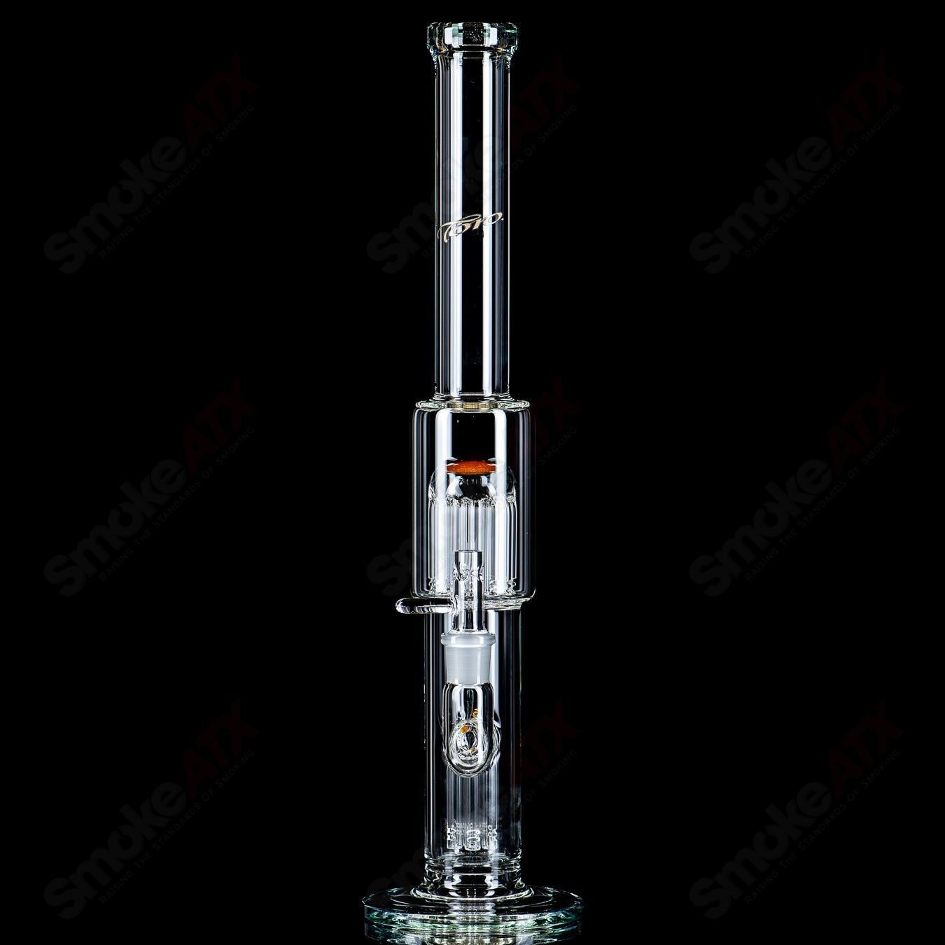 18mm 7/13 Arm Perc w Color Cap (CFL) Toro Glass - Smoke ATX