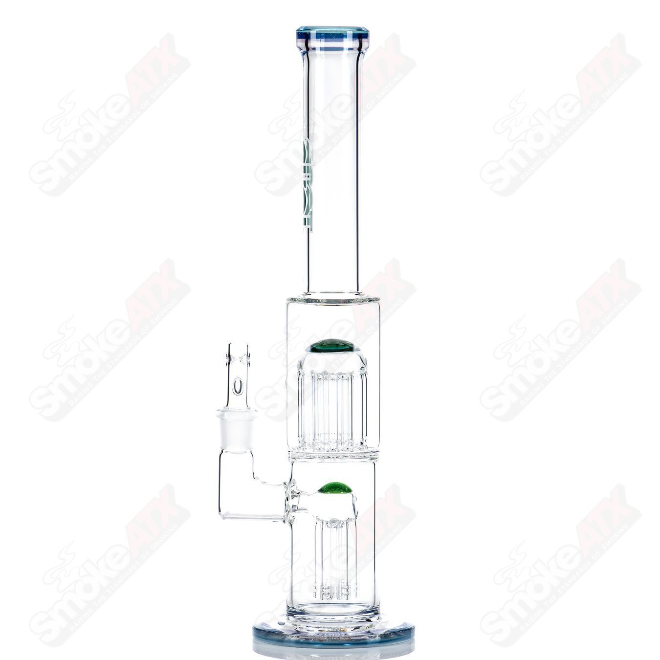 18mm 7/13 Arm Perc w Color Cap Toro Glass - Smoke ATX