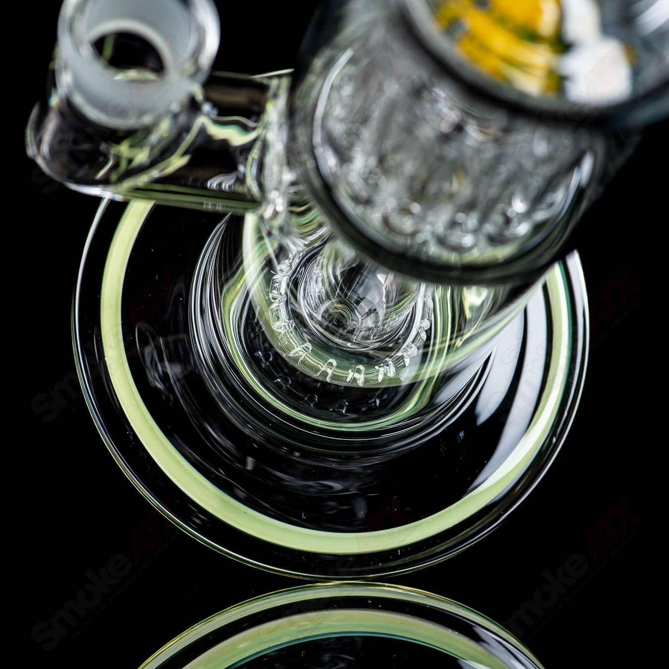 18mm Circ to 13 Arm Perc w Reversal Sections by Toro Glass - Smoke ATX