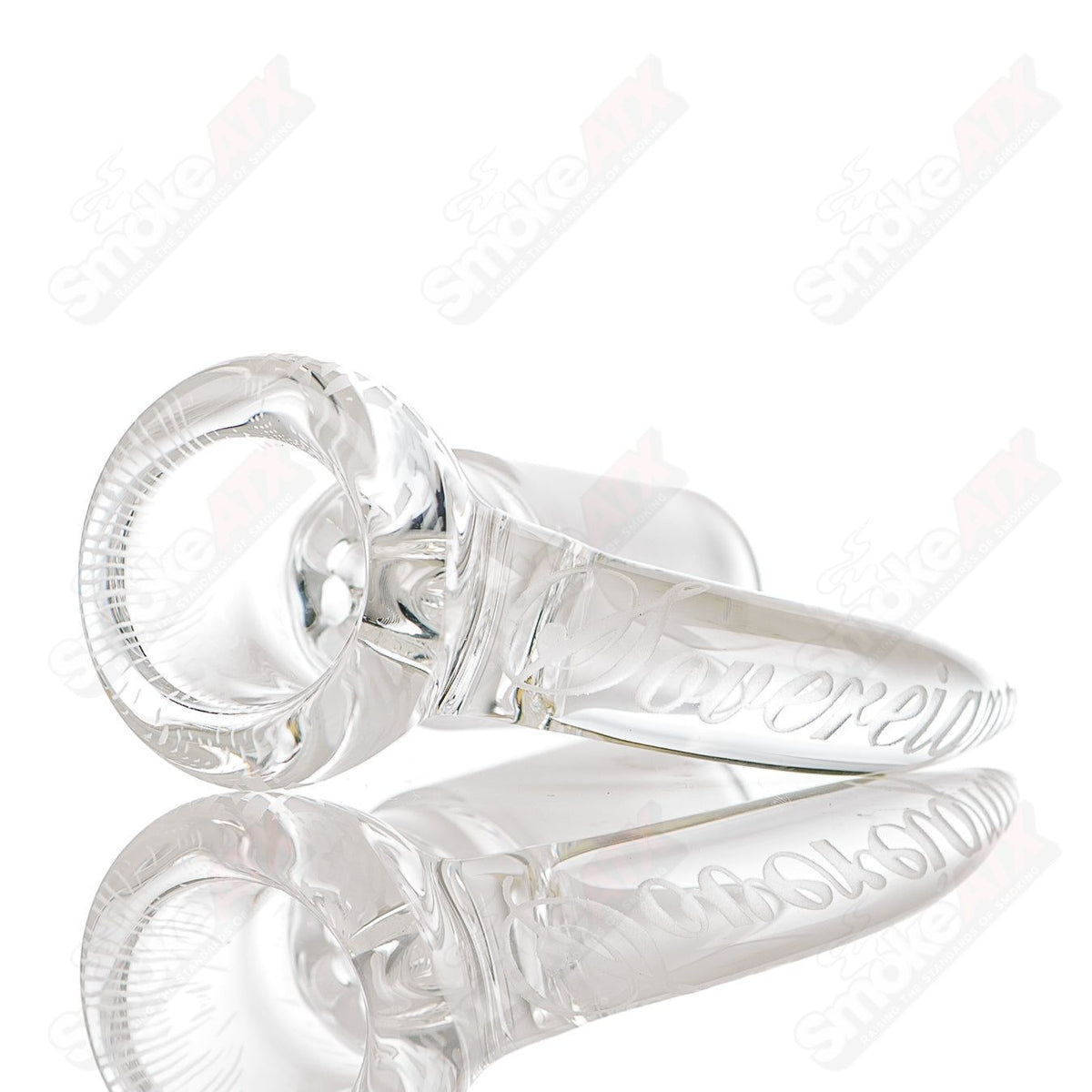 18mm Clear Patterned Slide Sovereignty | Smoke ATX