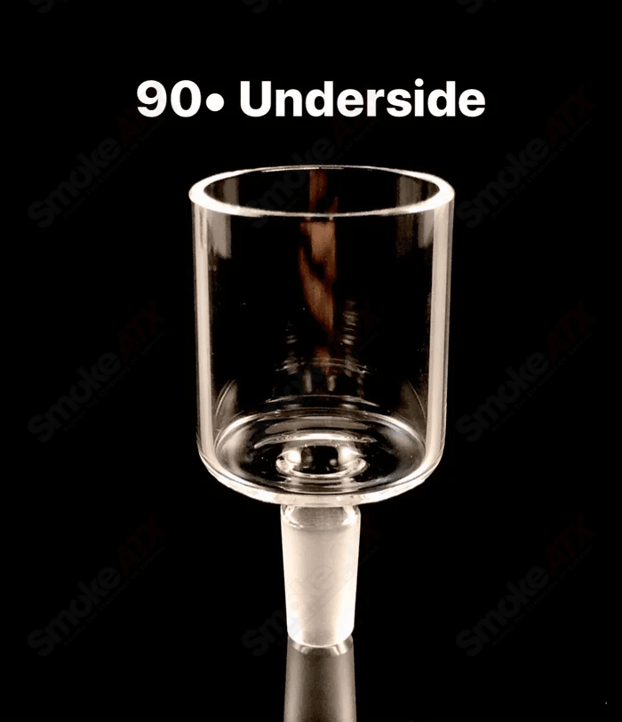 18mm Clear Underside Proxy Adapter by Kovacs Glass - Smoke ATX