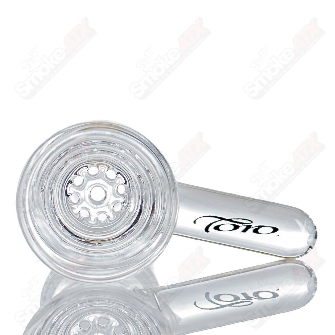 18mm Flared Jet Slide by Toro Glass - Smoke ATX