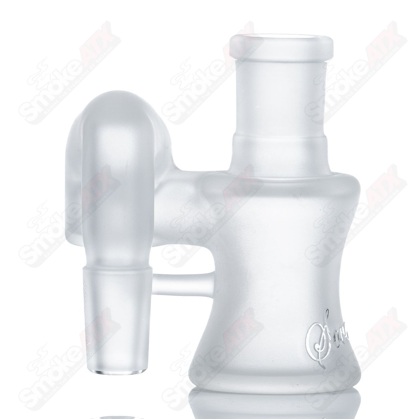 18mm Frosted Dry Cleaner Ash Catcher by Sovereignty Style 3 - Smoke ATX