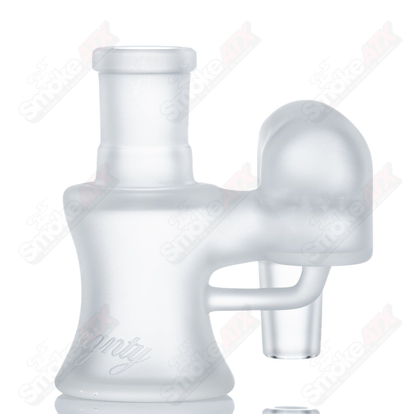 18mm Frosted Dry Cleaner Ash Catcher by Sovereignty Style 4 - Smoke ATX