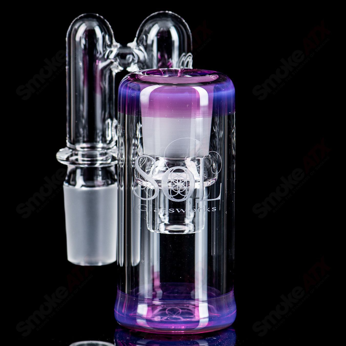 18mm (Royal Jelly) Dry Catch by SOL Glassworks - Smoke ATX
