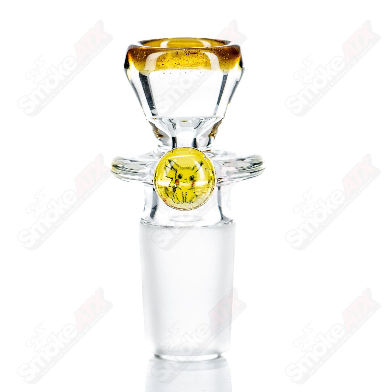 18mm Single Hole Slide w Millie (Pikachu) by Black Tuna - Smoke ATX