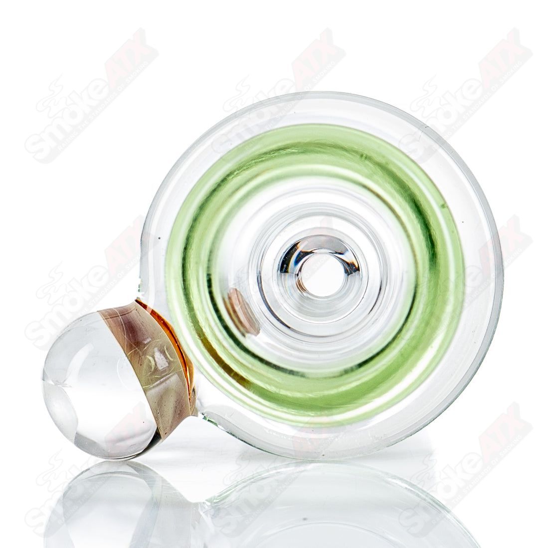 18mm Single Hole Slide w Millie (Pot Plant) by Black Tuna - Smoke ATX