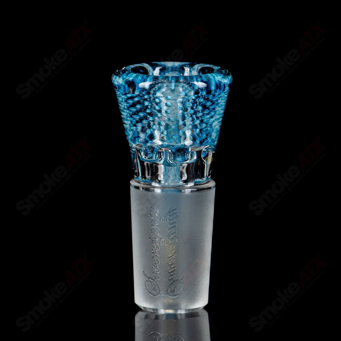 18mm Stephen C. Clear Joint Slide (Blue HoneyComb) Sovereignty - Smoke ATX 