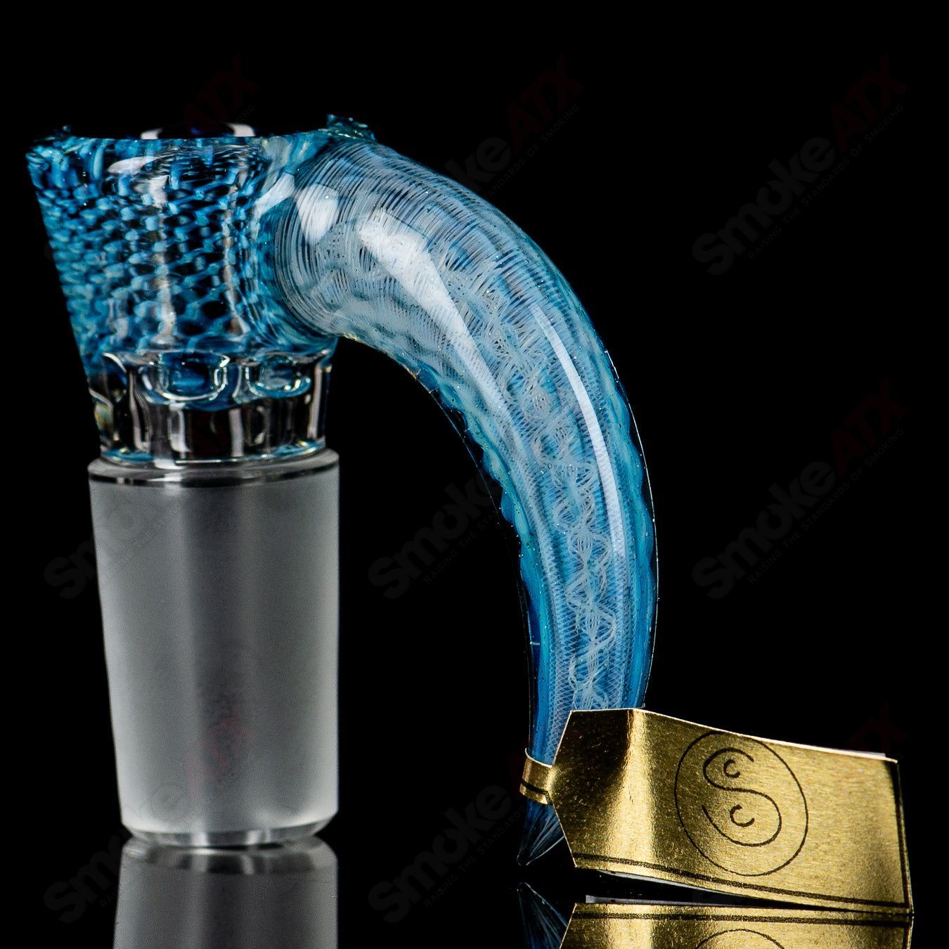 18mm Stephen C. Clear Joint Slide (Blue HoneyComb) Sovereignty - Smoke ATX 