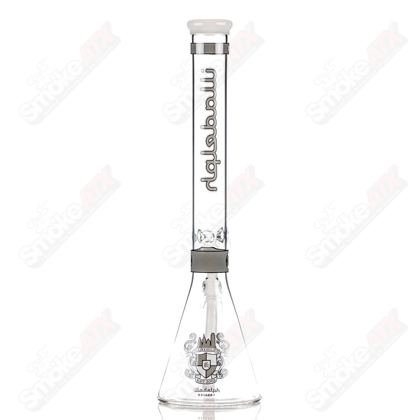 19" (Gray) Signature Series Medium Beaker Illadelph - Smoke ATX