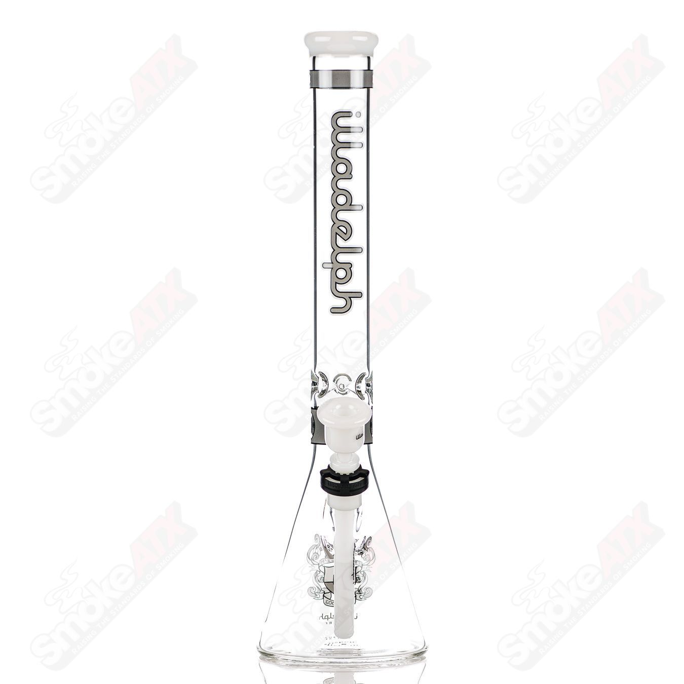 19" (Gray) Signature Series Medium Beaker Illadelph - Smoke ATX