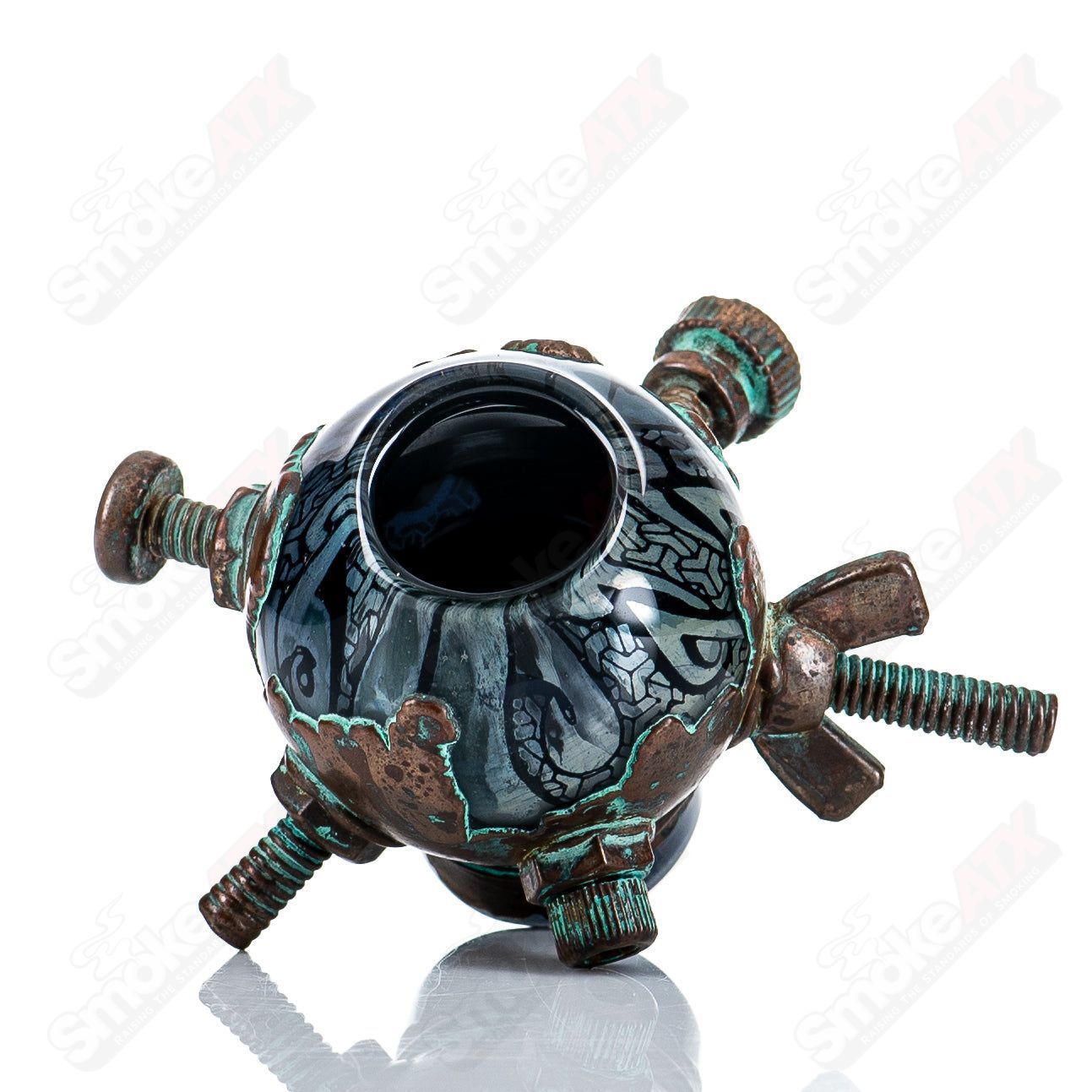 19mm Electroformed Interwoven Pattern Dome by Kind X Snic - Smoke ATX