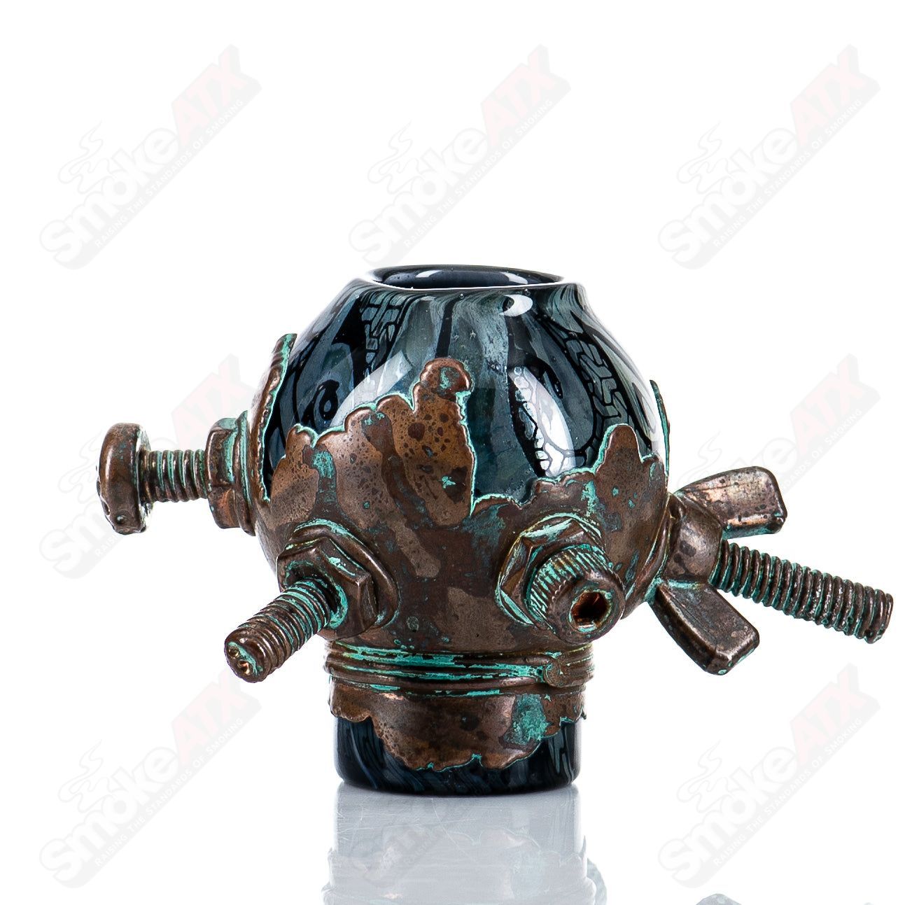 19mm Electroformed Interwoven Pattern Dome by Kind X Snic - Smoke ATX