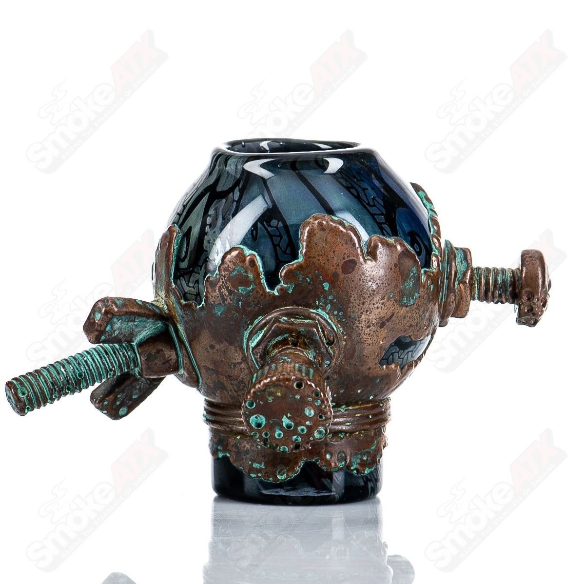 19mm Electroformed Interwoven Pattern Dome by Kind X Snic - Smoke ATX