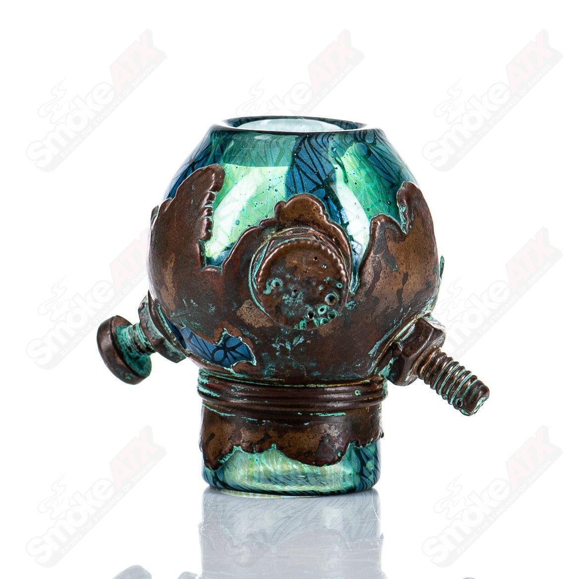 19mm Electroformed Seed Geo Pattern Dome by Kind X Snic - Smoke ATX