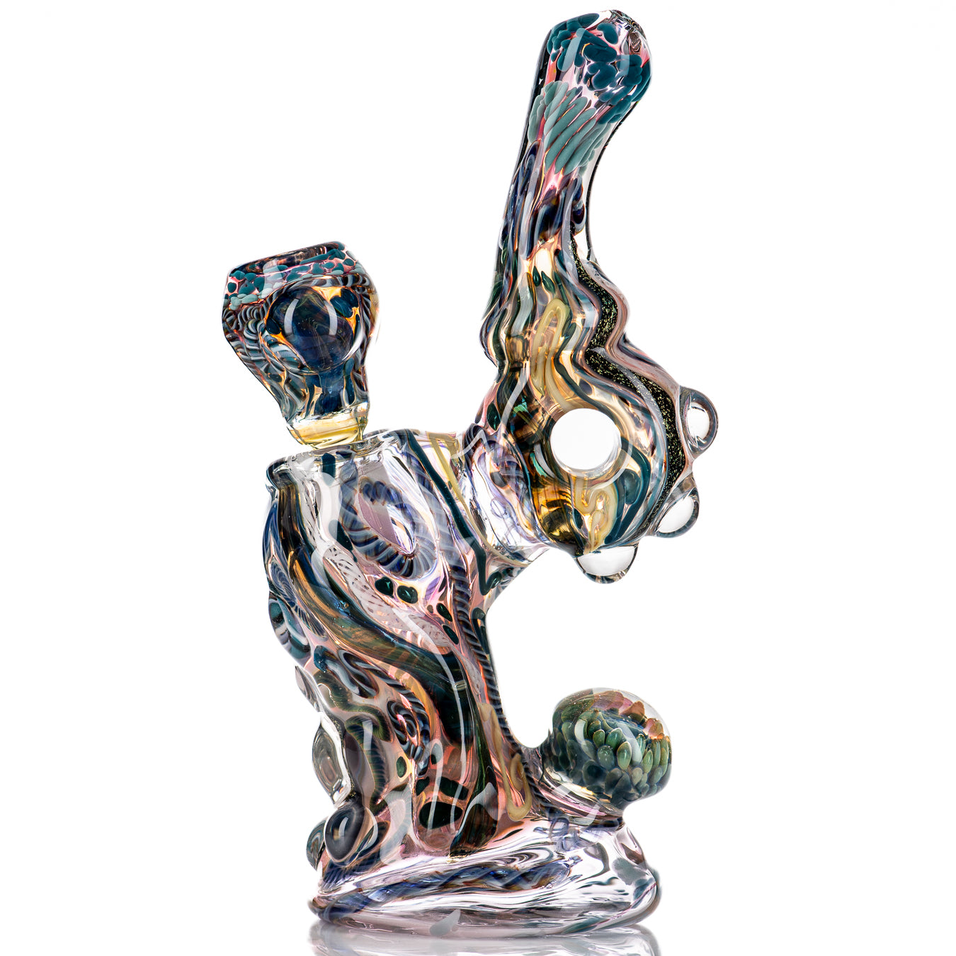 ISO Chaos Sherlock Bubbler w/14mm Bowl by Molten - Smoke ATX 
