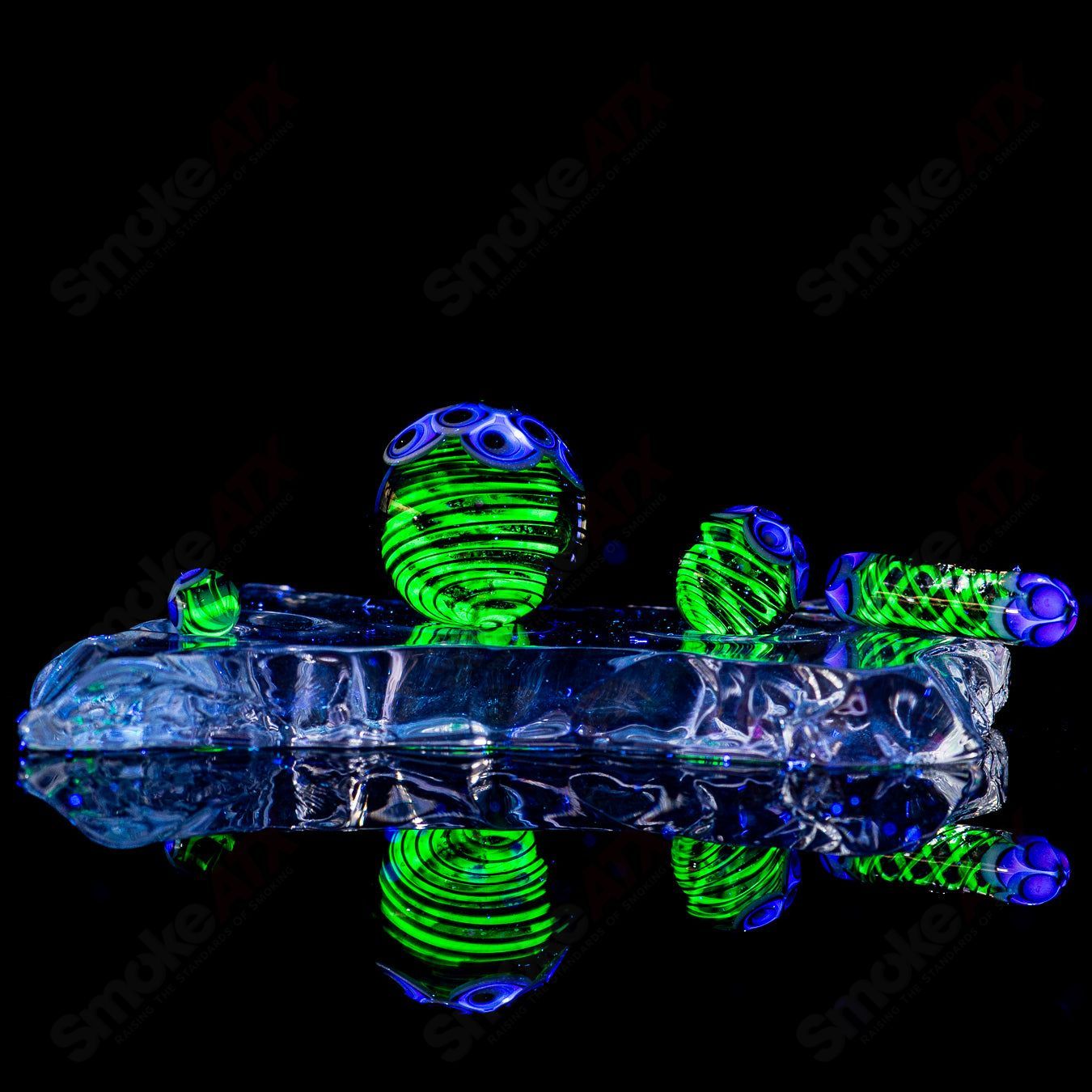 #1 UV Dotstack Slurper Set Indo Glass - Smoke ATX 
