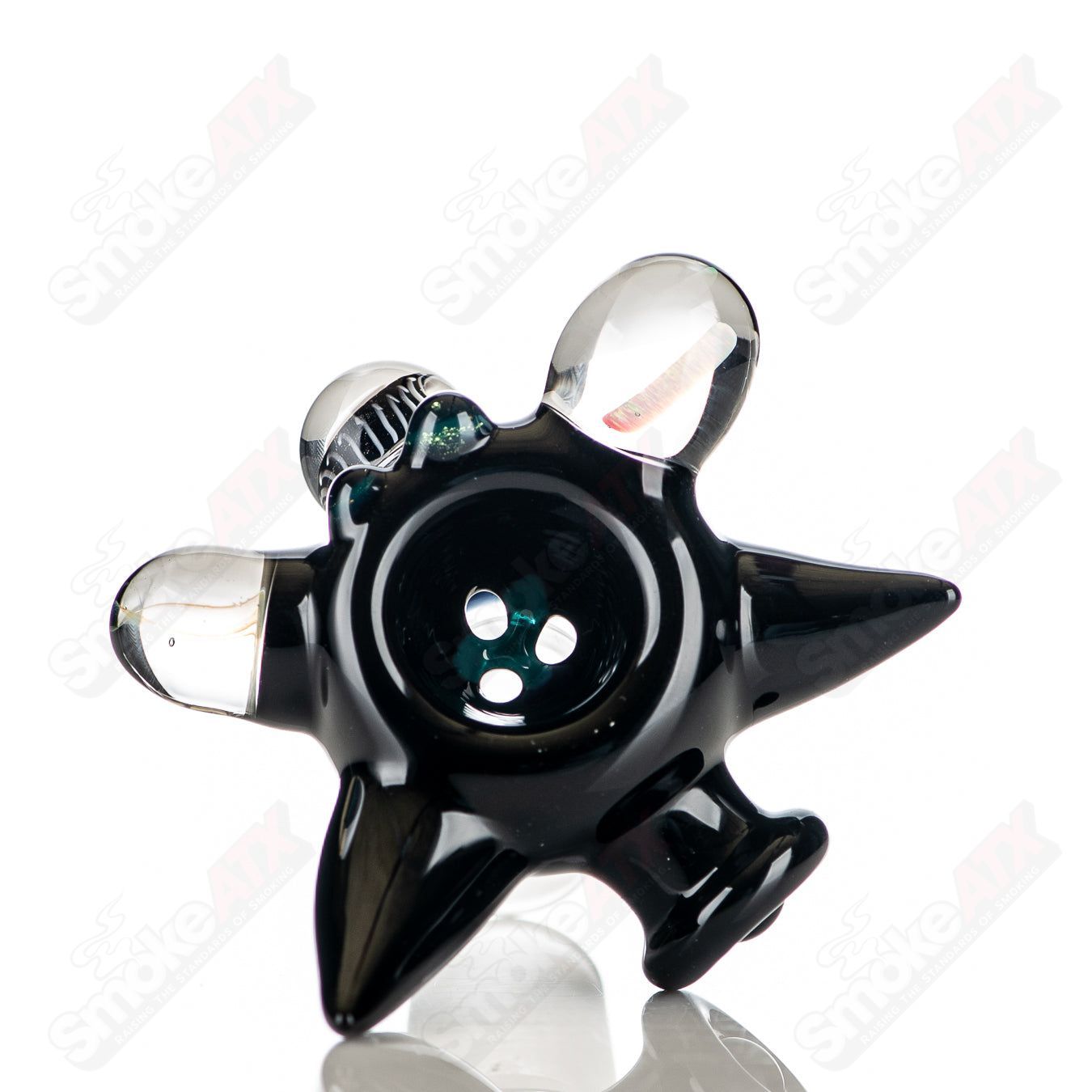 #7 19mm Full Color Worked Horn Milli Bowl JMass - Smoke ATX
