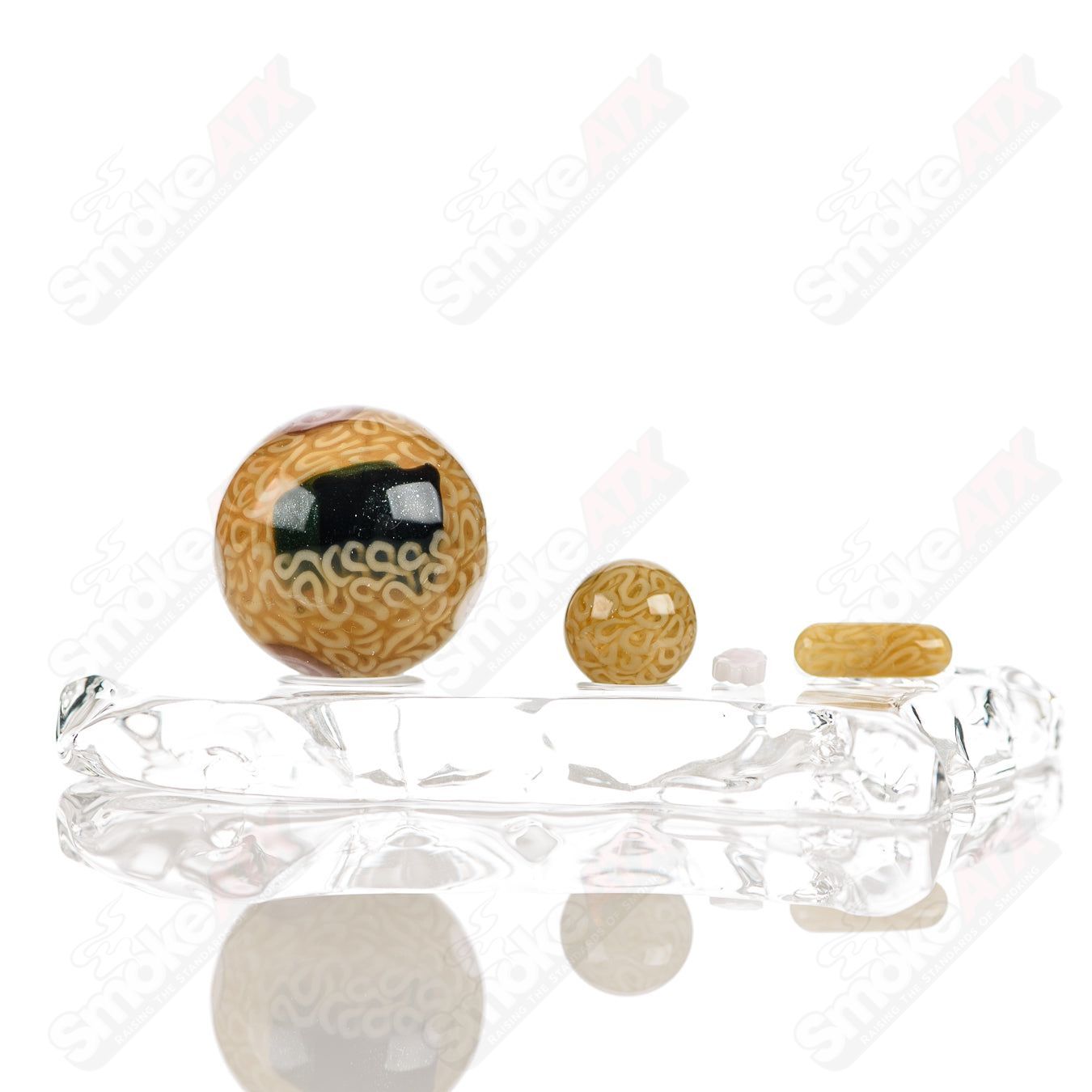 #1 Ramen Marble Cap Set Dojo Glass - Smoke ATX