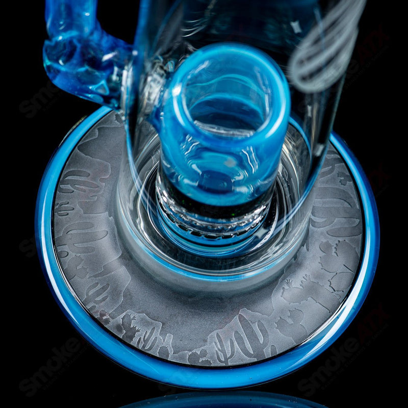 #1 Straight Tube w/ Gridded Percs by Subliminal Glass