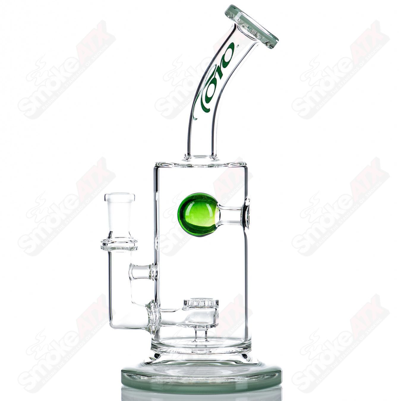 2 10mm Jet Perc Full Color Ball by Toro Glass - Smoke ATX