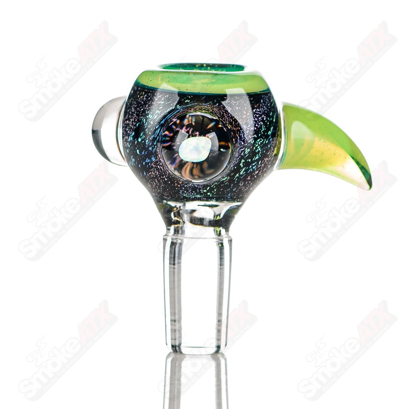 2 14mm Color Worked Slide Bowl Jeremy from Oregon - Smoke ATX