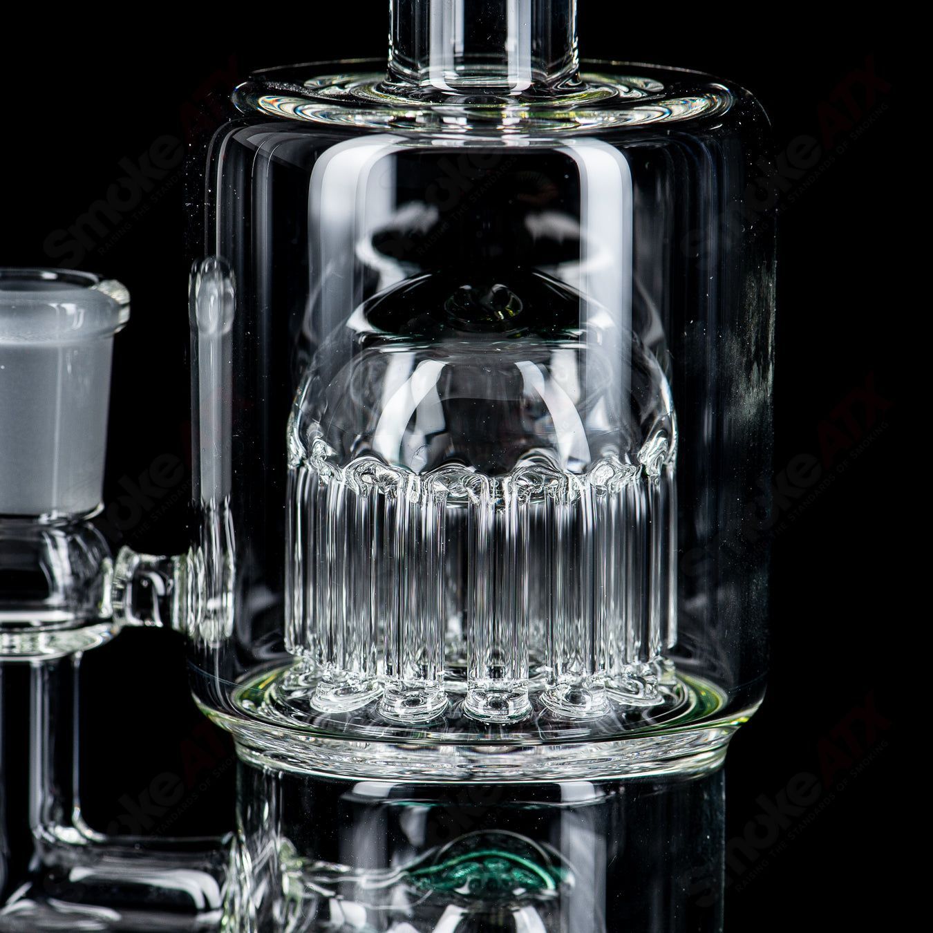 2 14mm Double Macro XL with Color Accents by Toro Glass - Smoke ATX